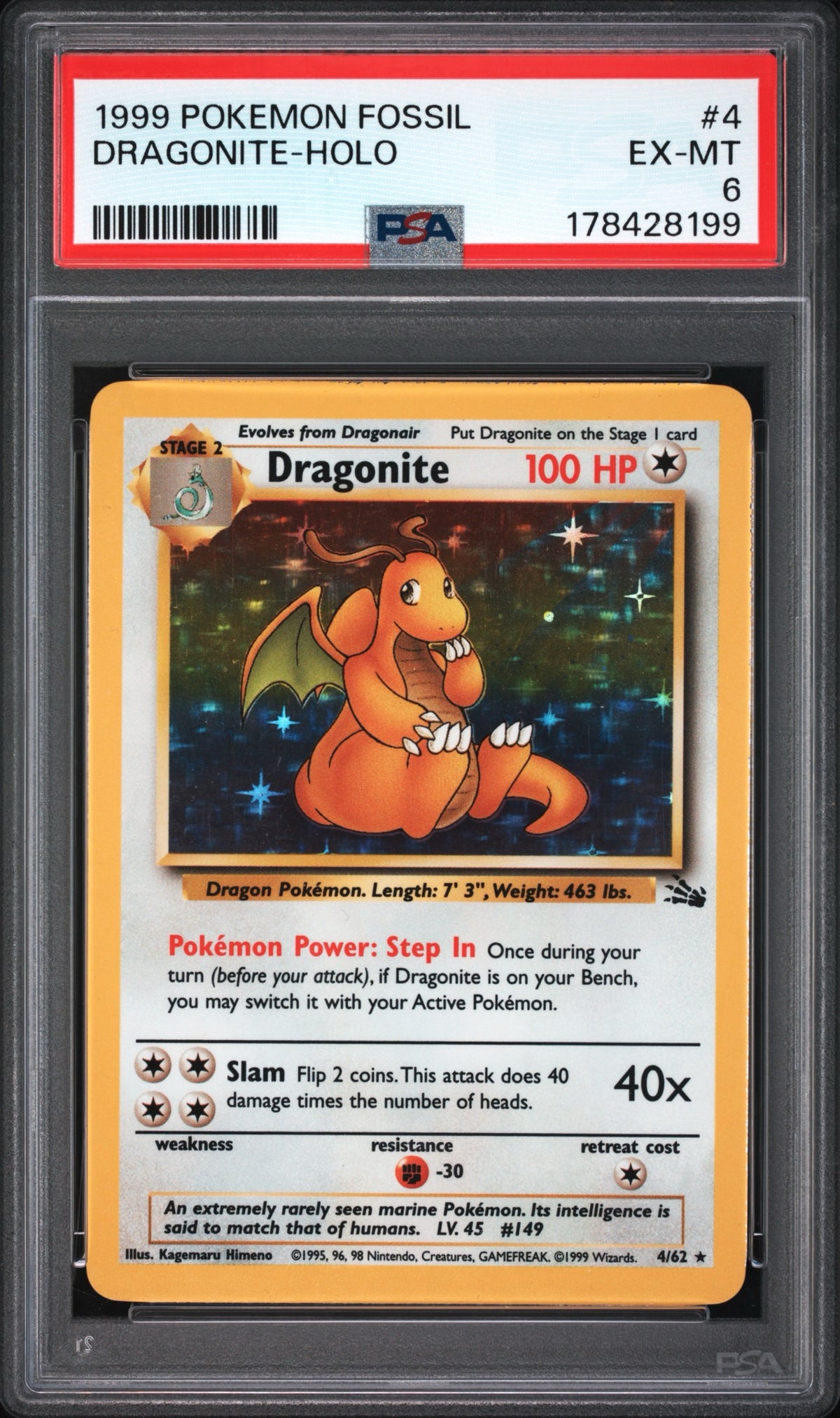 Dragonite #4 PSA 6
