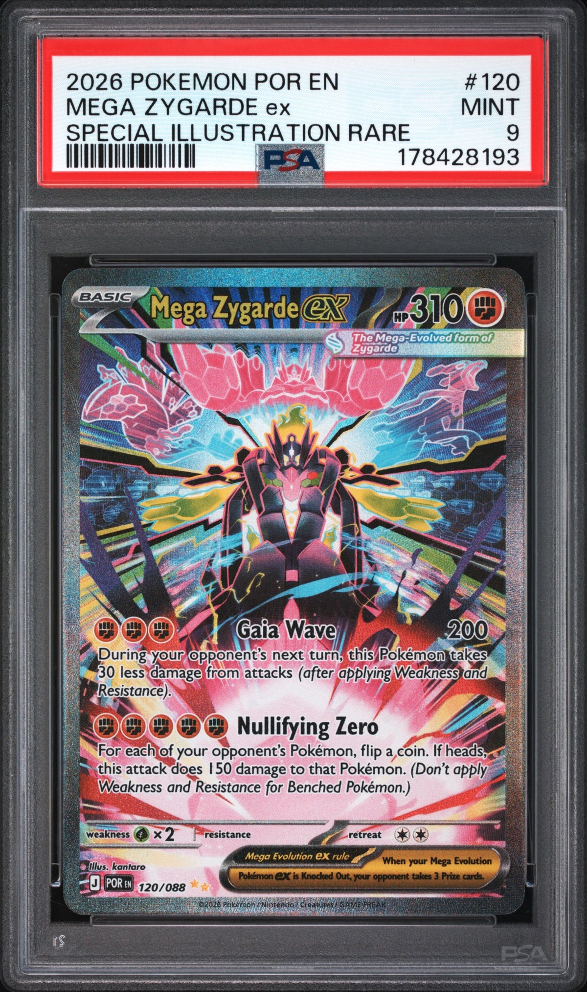 Mega zygarde #120 PSA 9