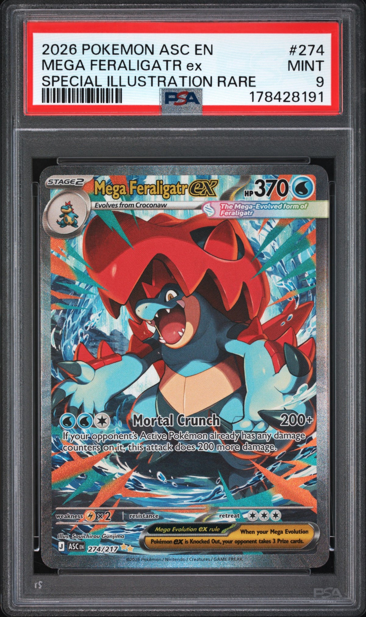 Mega feraligatr #274 PSA 9