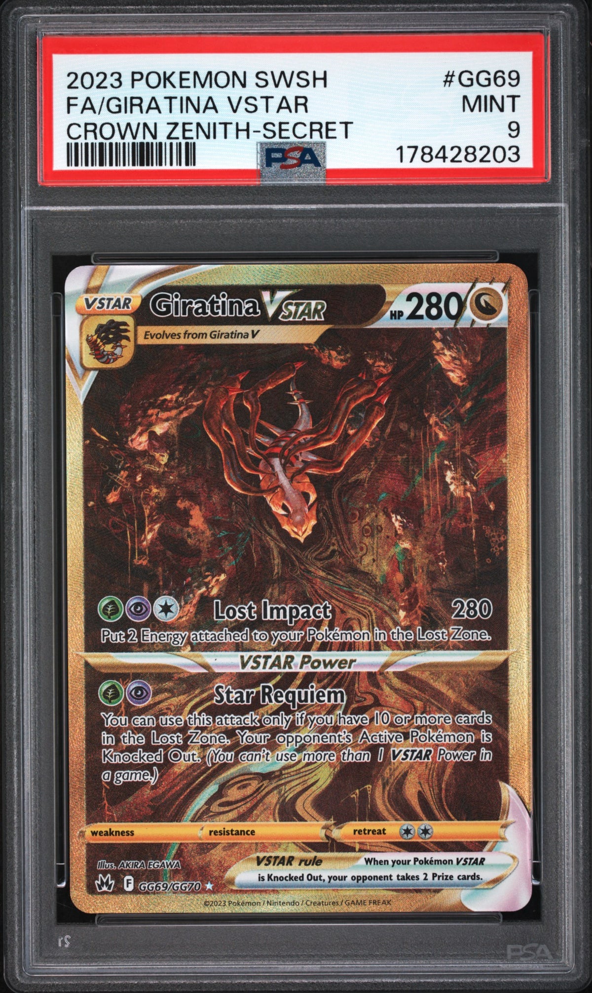 Giratina #GG69 PSA 9