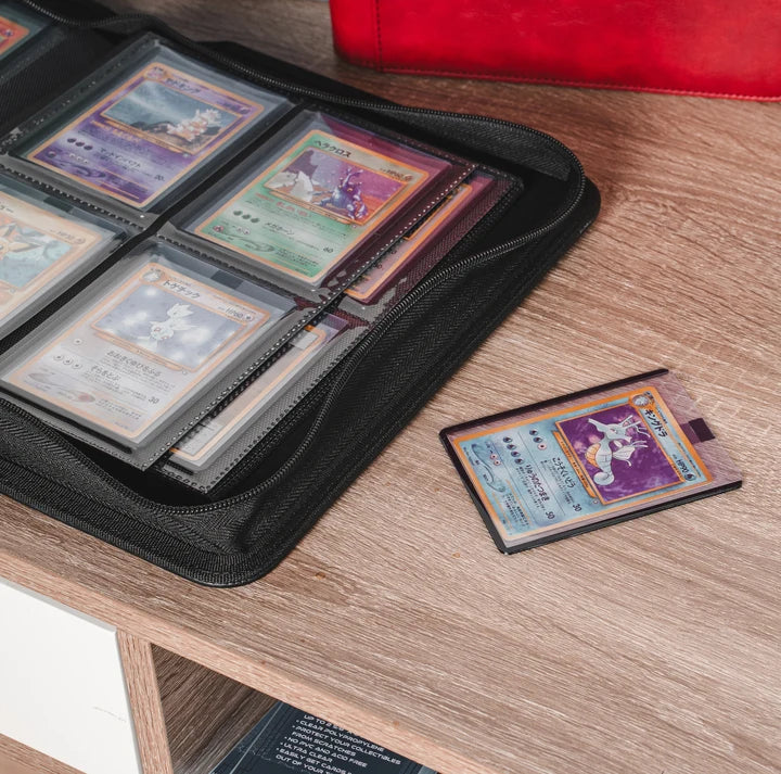 Gemloader Premium verzamelmap voor kaarten in 3″ × 4″-toploaders [112 vakken, 2 × 2]