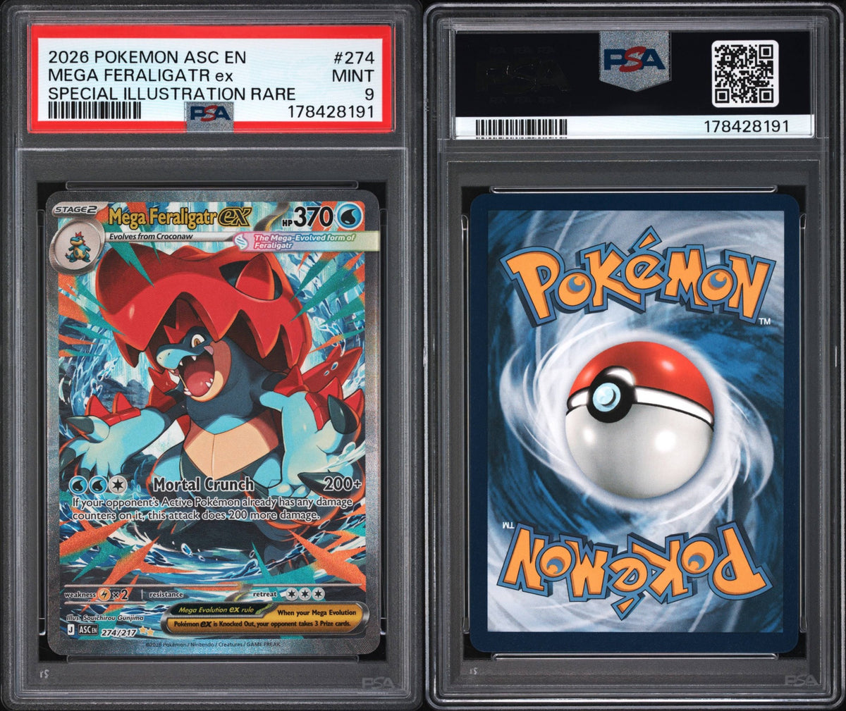 Mega feraligatr #274 PSA 9