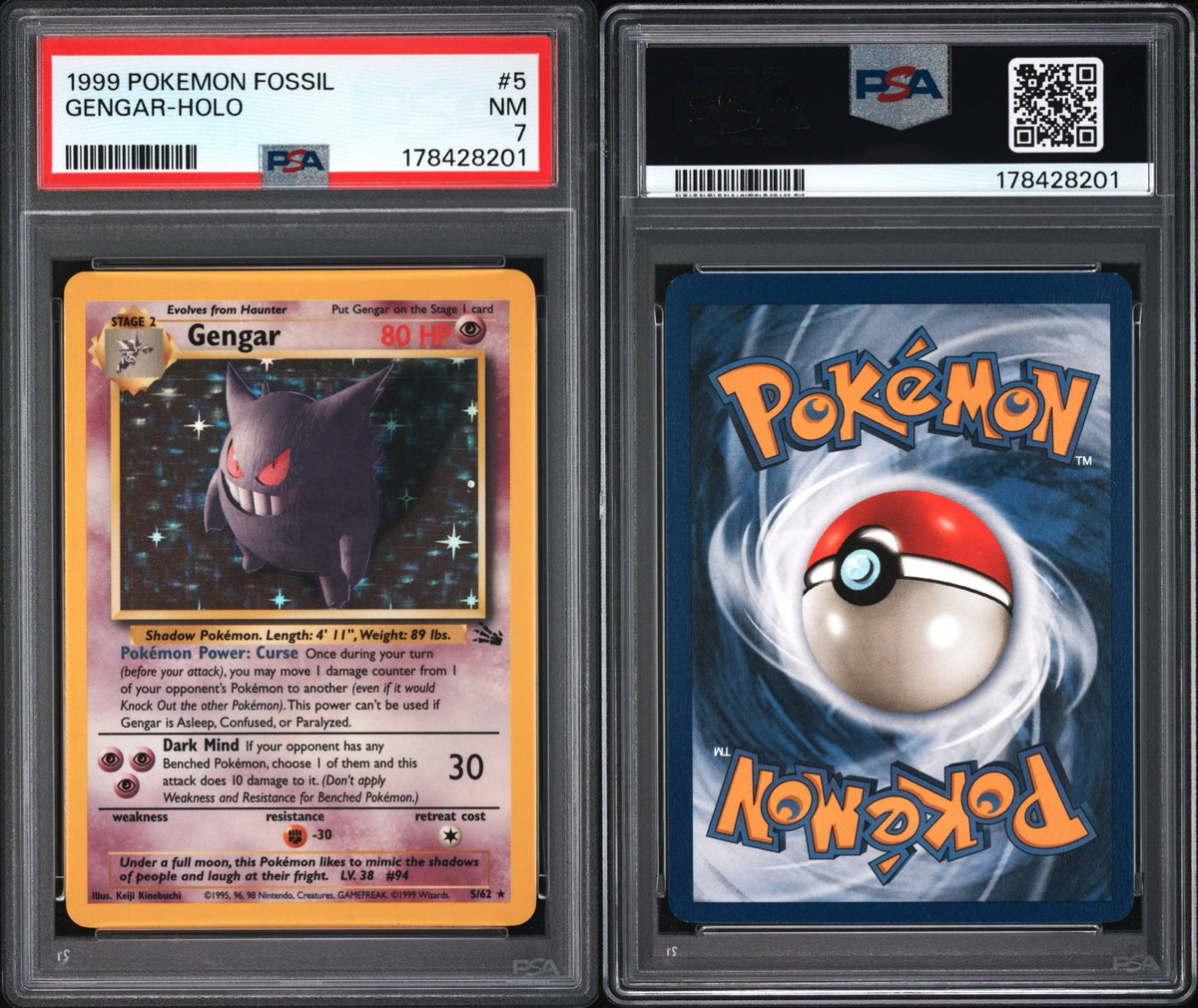 Gengar #5 PSA 7