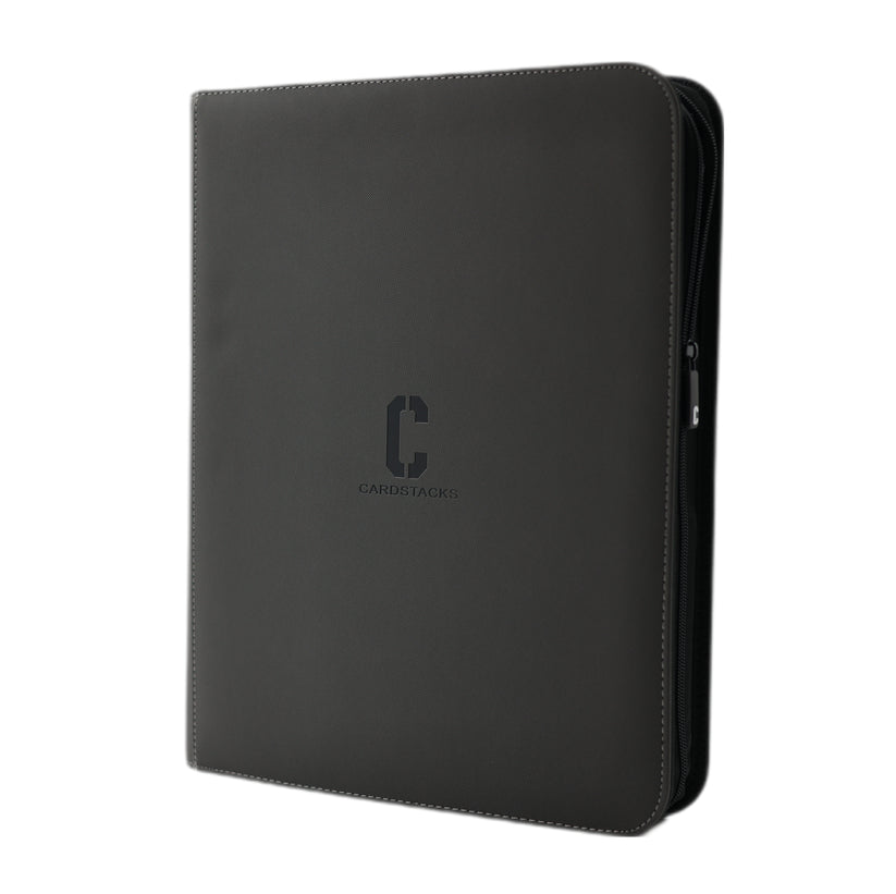 9-Pocket Toploader Binder Grijs