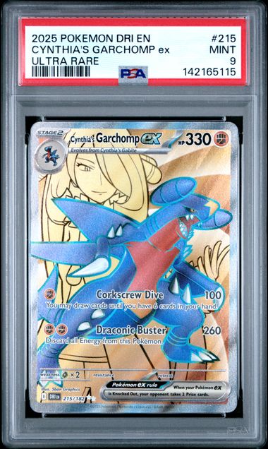 Cynthia's garchomp #215 PSA 9