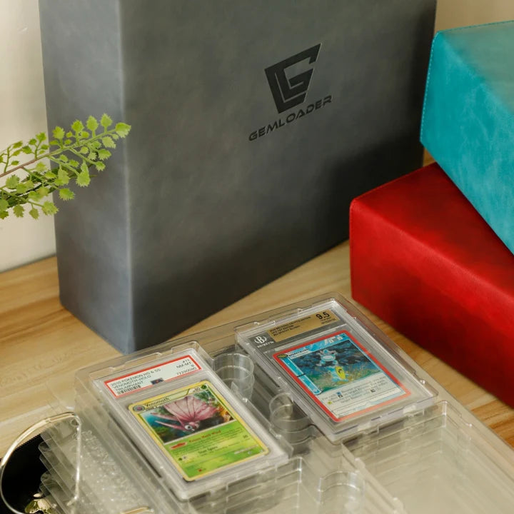 Gemloader Premium verzamelmap voor PSA-, BGS- en andere slabs met vergelijkbare afmetingen [28 vakken, 2 × 2]