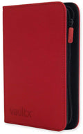 Vault X - 4-Pocket Exo-Tec Zip Binder - Fire Red