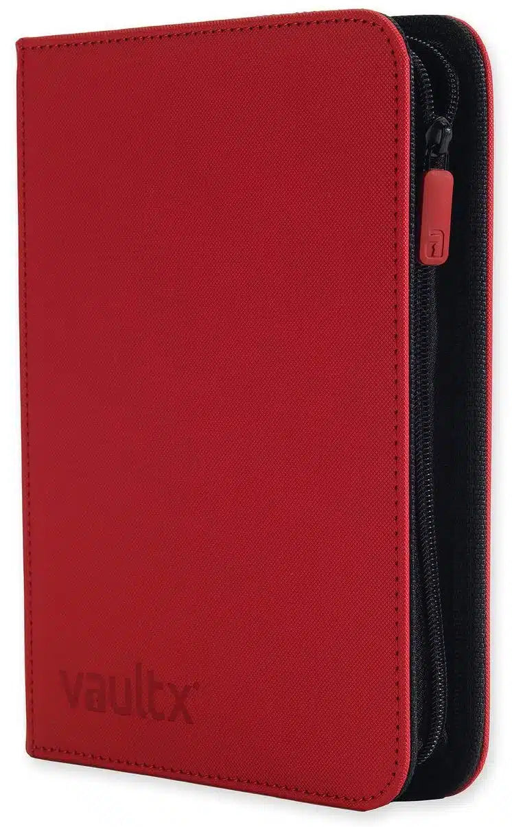 Vault X - 4-Pocket Exo-Tec Zip Binder - Fire Red