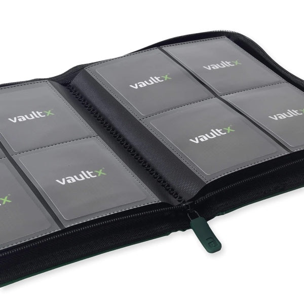 Vault X - 4-Pocket Exo-Tec Zip Binder - Forest Green
