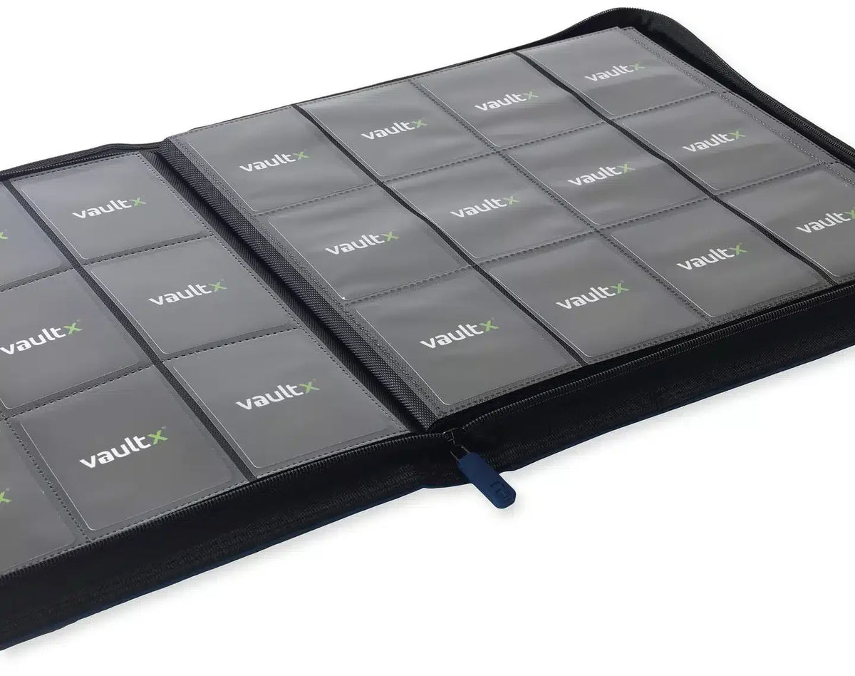 Vault X - 12-Pocket Exo-Tec Zip Binder - Royal Blue