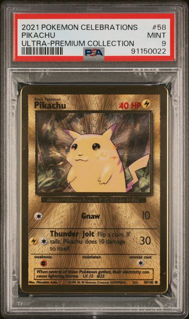 Pikachu #058 PSA 9