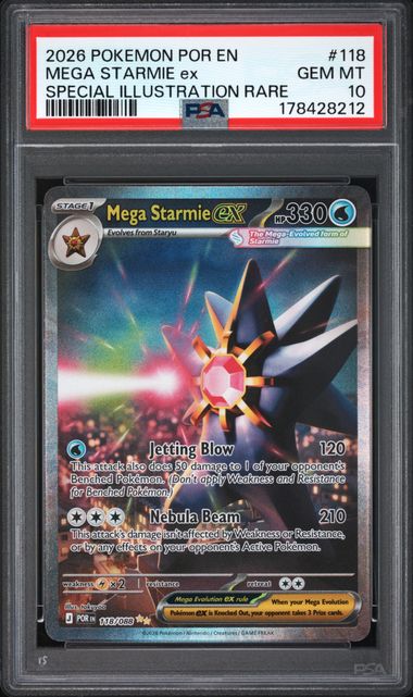 Mega starmie #118 PSA 10