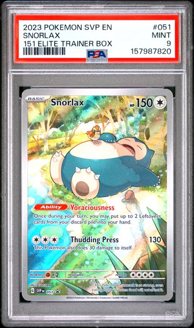 Snorlax #051 PSA 9