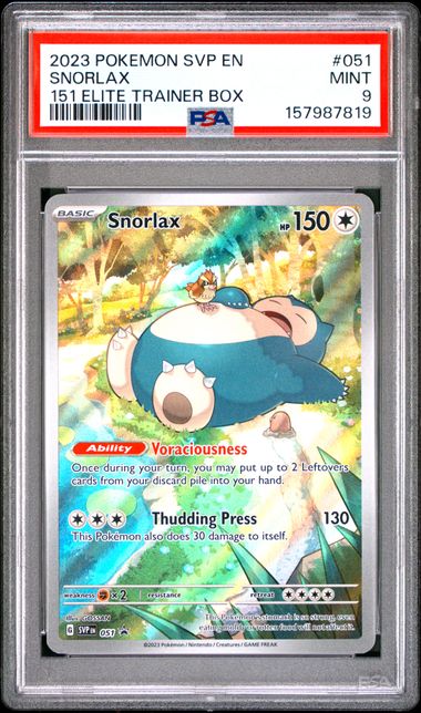 Snorlax #051 PSA 9